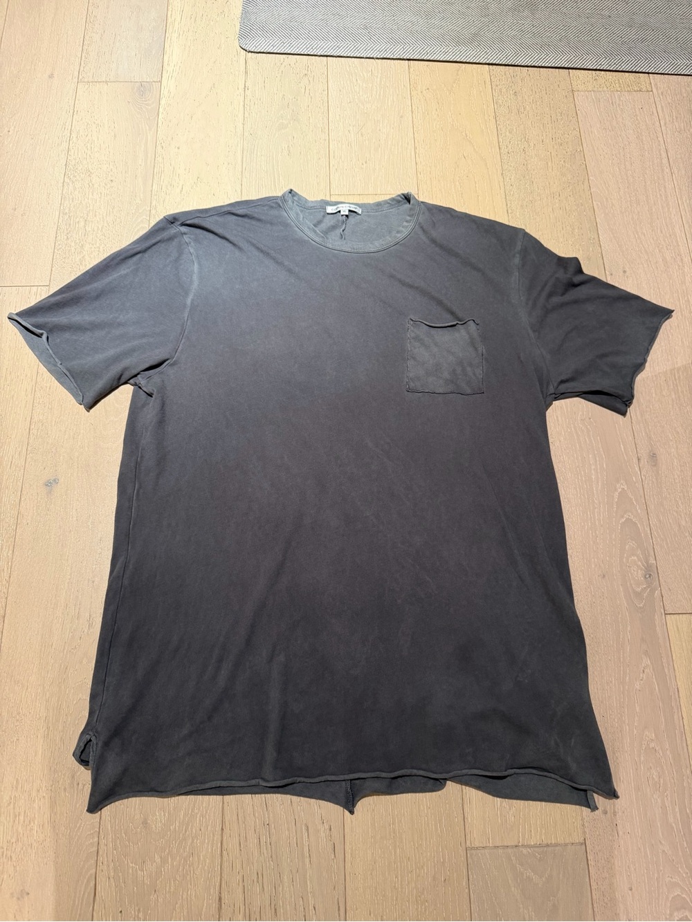 Cotton Citizen Men’s Charcoal Short Sleeve Pocket Tee - Size XL